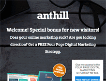 Tablet Screenshot of anthillonline.com